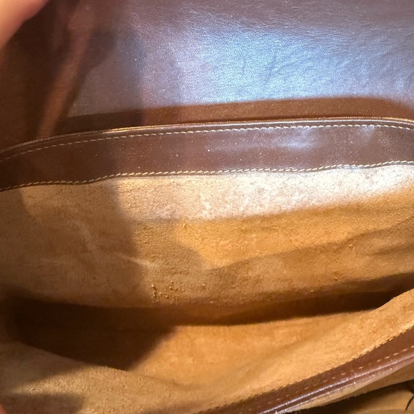 Vintage Gucci Monogrammed Coated Canvas Shoulder Bag with Leather Brown Trim - Picture 14 of 14